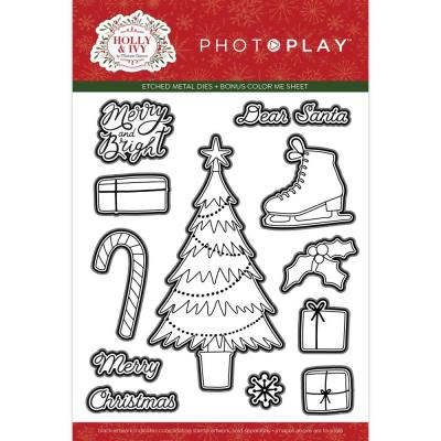 PhotoPlay Holly & Ivy - Outline Die